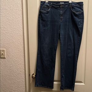Jones New York Dark Blue Straight Leg Jeans
